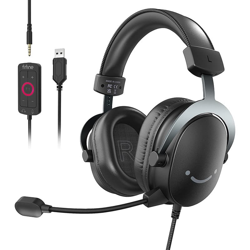 Fifine H9 gaming slušalke (črne) 3