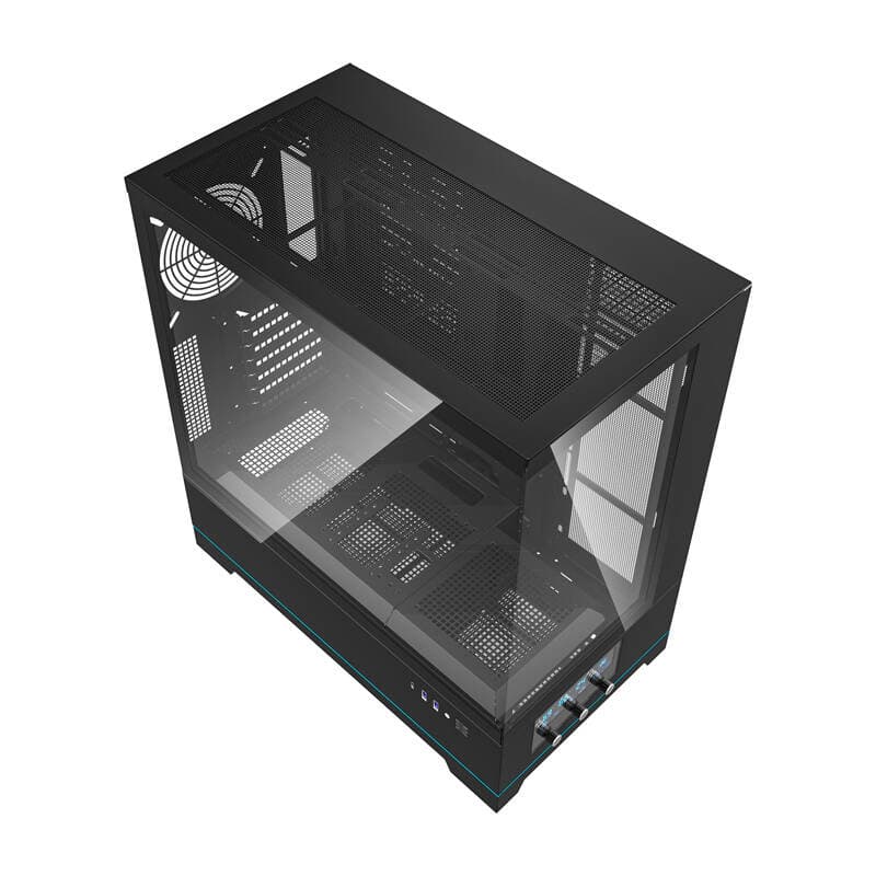 Računalniško ohišje Darkflash DY451 (črno, brez ventilatorjev) 8