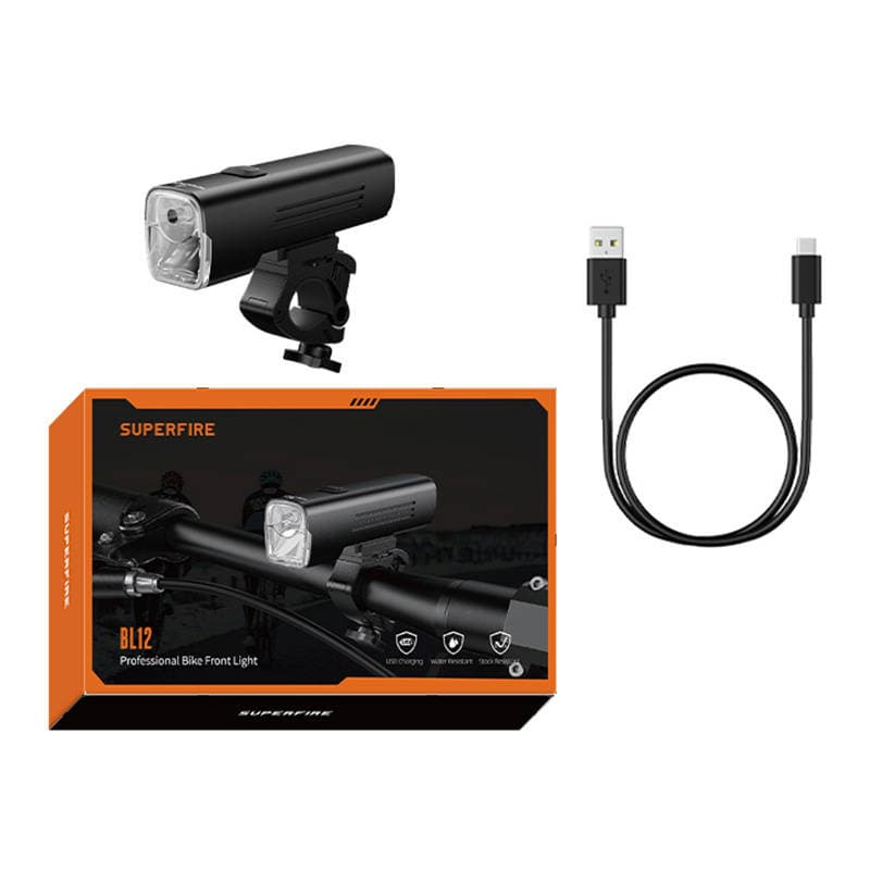Superfire BL12 kolesarska svetilka, 4800 mAh, USB, 2 načina 5