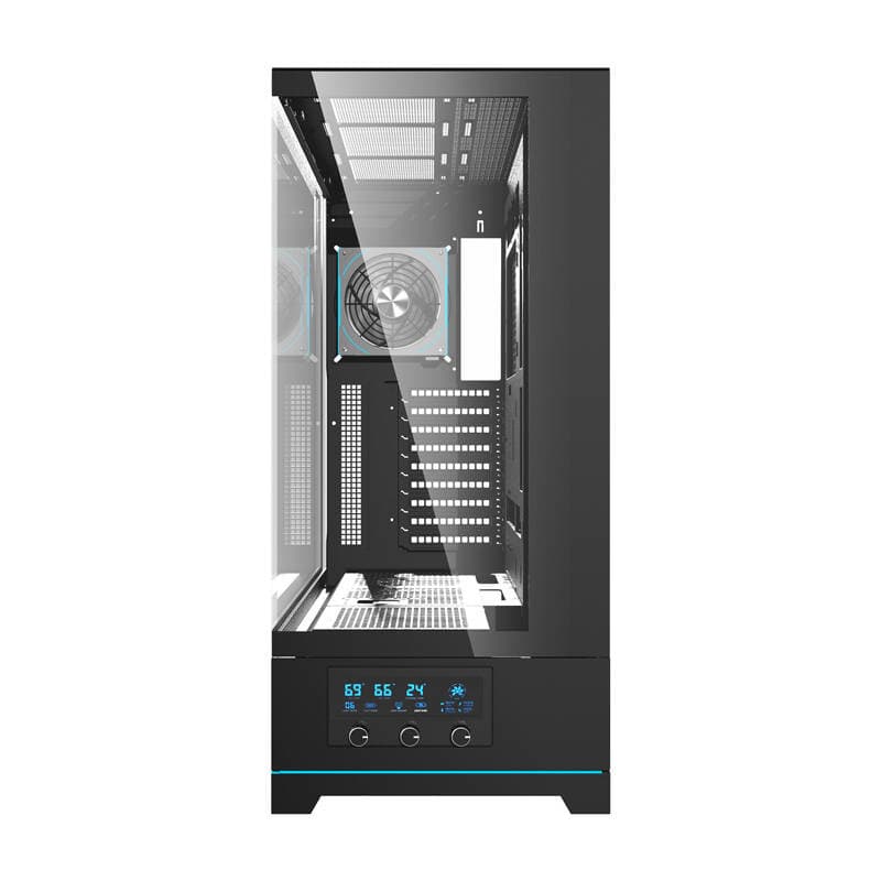 Računalniško ohišje Darkflash DY451L PRO (črno) + 1 ventilator 6