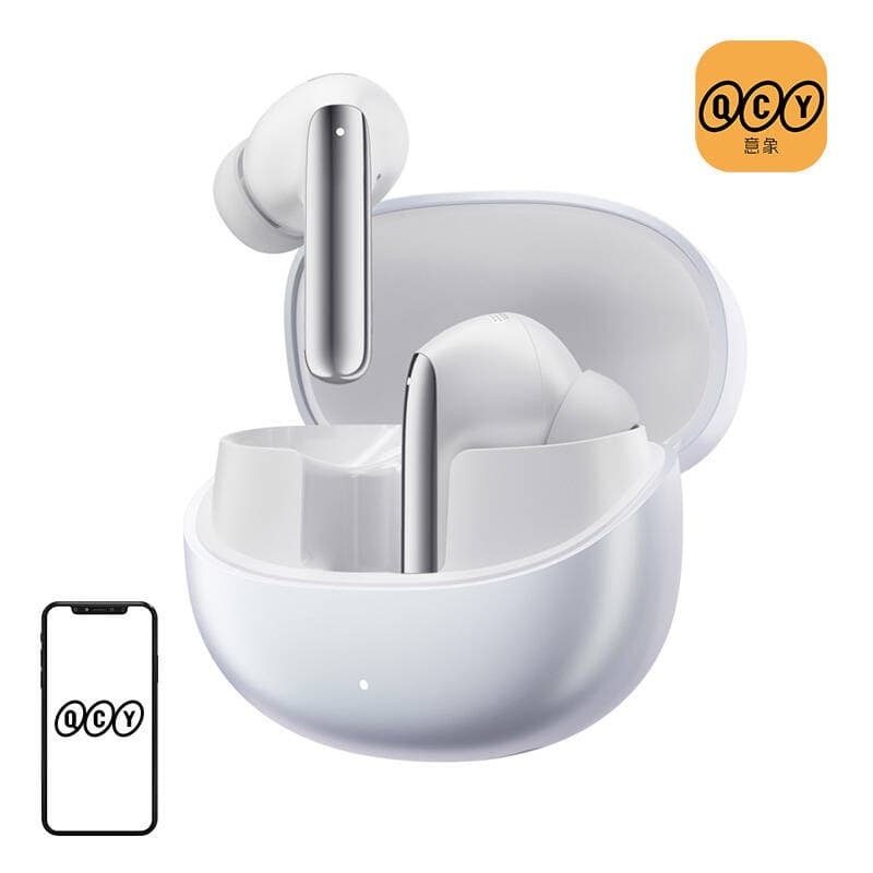 Brezžične slušalke QCY MeloBuds Pro HT08, ANC (bela)