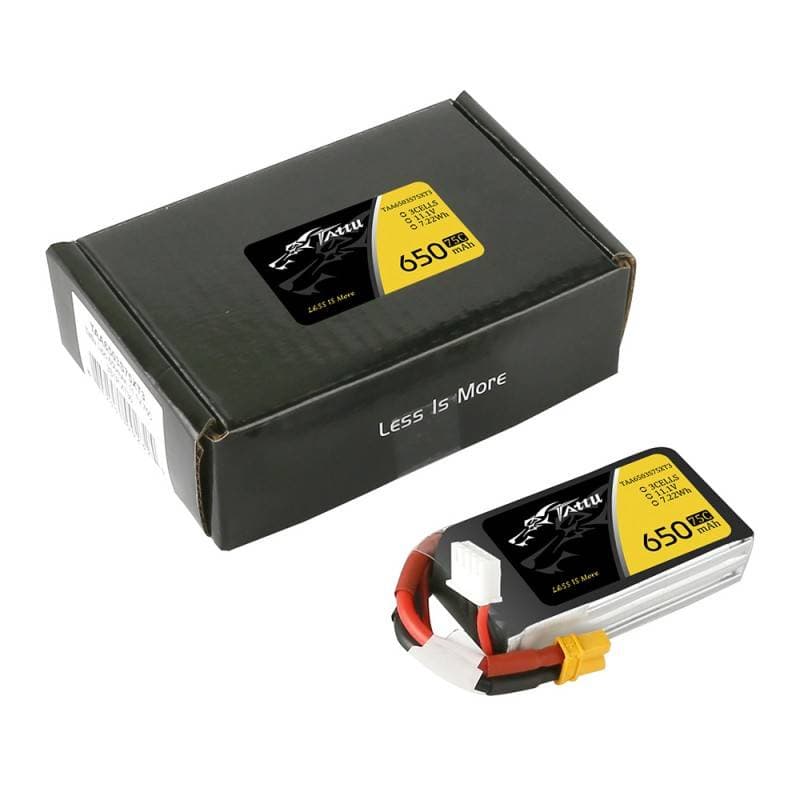 Tattu baterija 650mAh 11.1V 75C 3S1P XT30 5