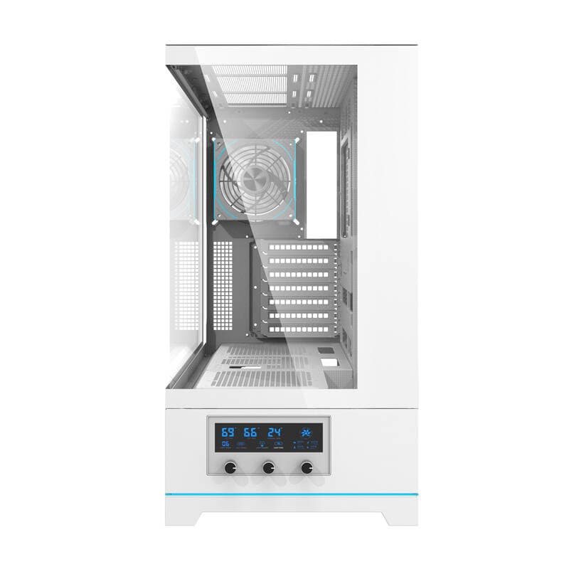 Računalniško ohišje Darkflash DY451 PRO (belo) + 1 ventilator 3