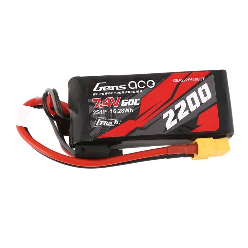 GensAce G-Tech LiPo baterija 2200mAh 7.4V 60C 2S1P XT60