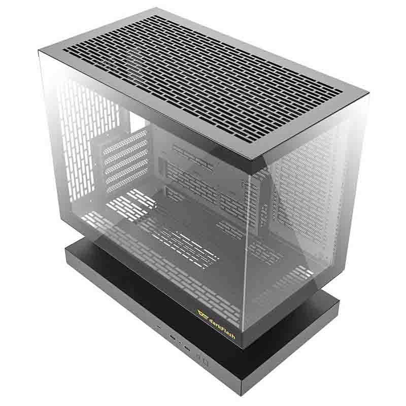 Ohišje za računalnik darkFlash F1, Midi Tower, črno + 6 ARGB ventilatorjev 8
