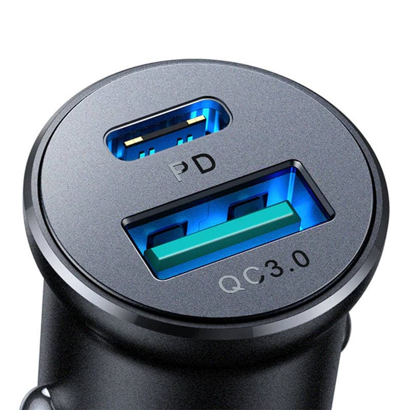 Avtomobilski polnilnik Joyroom JR-CCN05, USB-A + USB-C, 30W 4