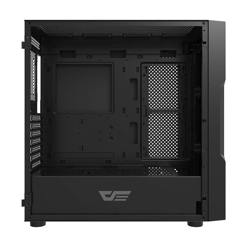 Računalniška ohišje Darkflash DK431, črno, s 4 RGB ventilatorji 3