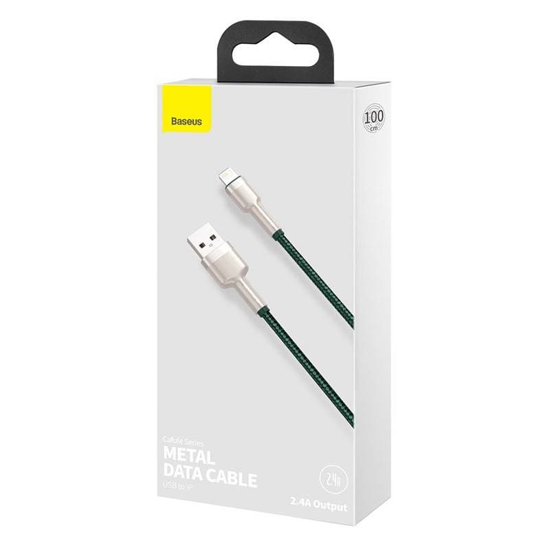 Baseus Cafule USB-Lightning kabel, 2.4A, 1m, zelen 6