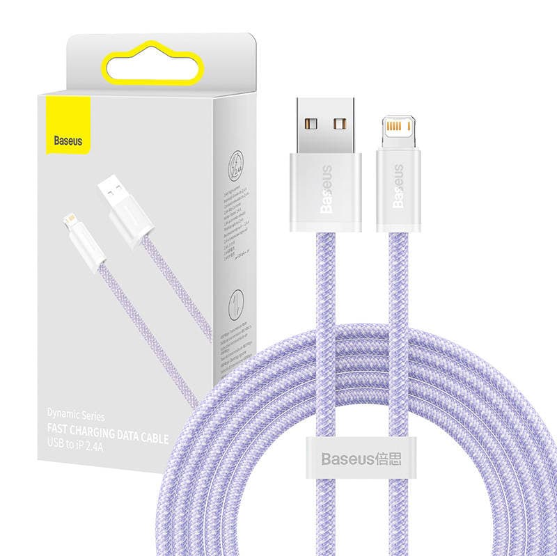 Baseus Dynamic kabel USB na Lightning, 2.4A, 2m (vijoličen)