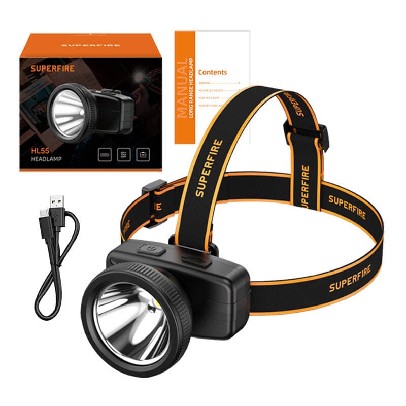 Superfire HL55 naglavna svetilka, 150 lm, USB-C, 4 načini 2