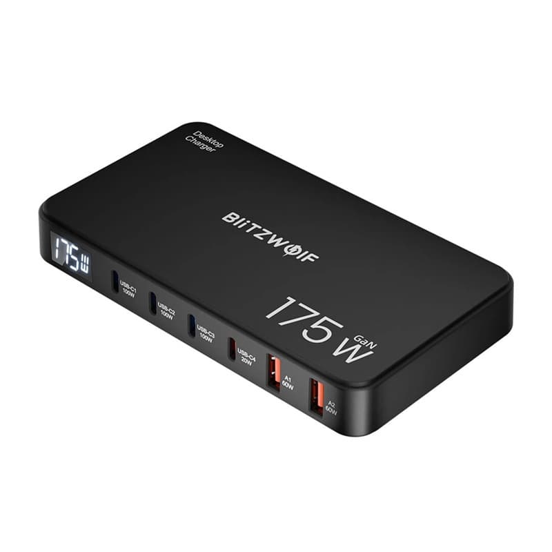Polnilna postaja Blitzwolf BW-S30, 6v1 (4xUSB-C + 2xUSB)