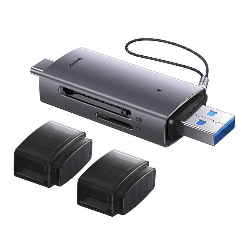 Bralnik kartic Baseus Lite Series SD/TF, USB + USB-C (siv) 5