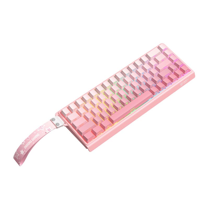 ONIKUMA G69 mehanska tipkovnica (roza, QWERTY), 68 tipk, e-šport 3