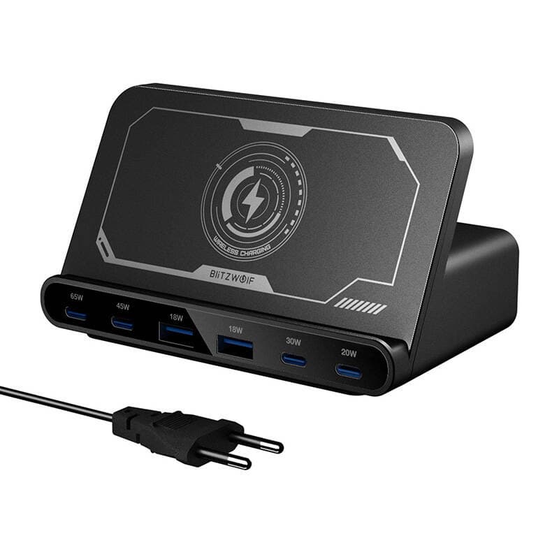 Stenski polnilnik Blitzwolf BW-S26 250W (črn) 2