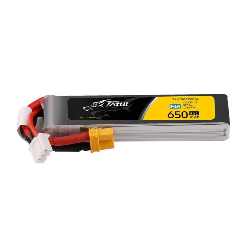 Lipo baterija Tattu 2S 650mAh 95C 7.6V HV z XT30 Long-Pack