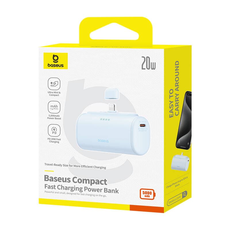 Baseus OS Compact IP Powerbank 5000mAh 20W (modra) 6