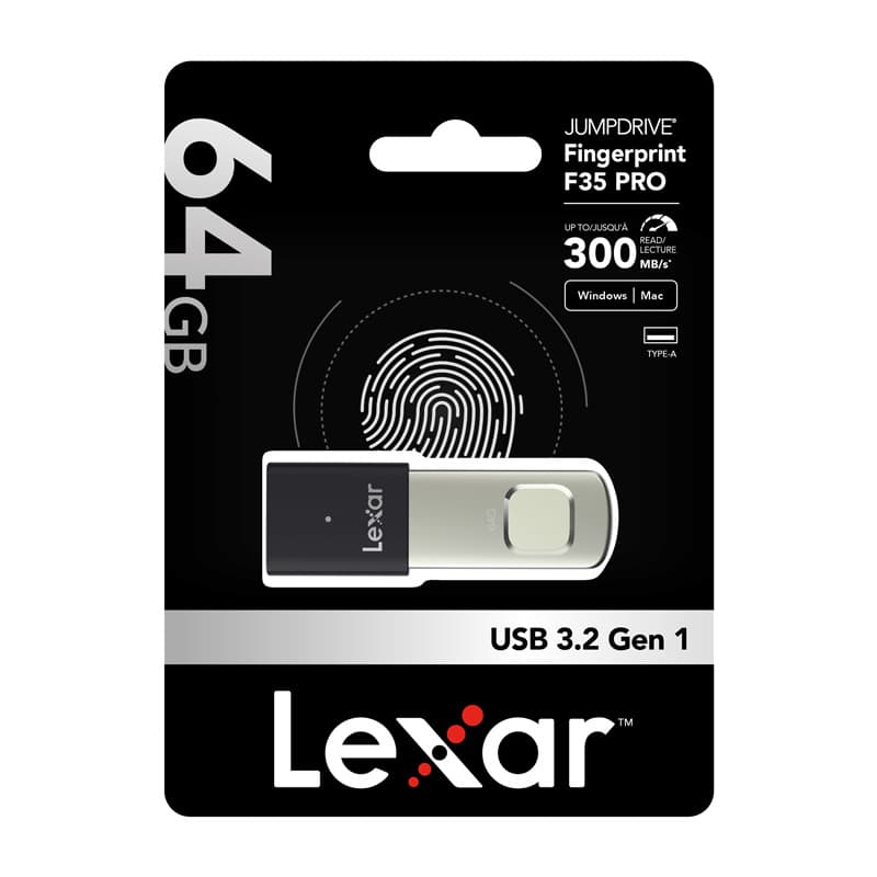 Lexar Fingerprint F35pro USB 3.2 64GB pendrive 6