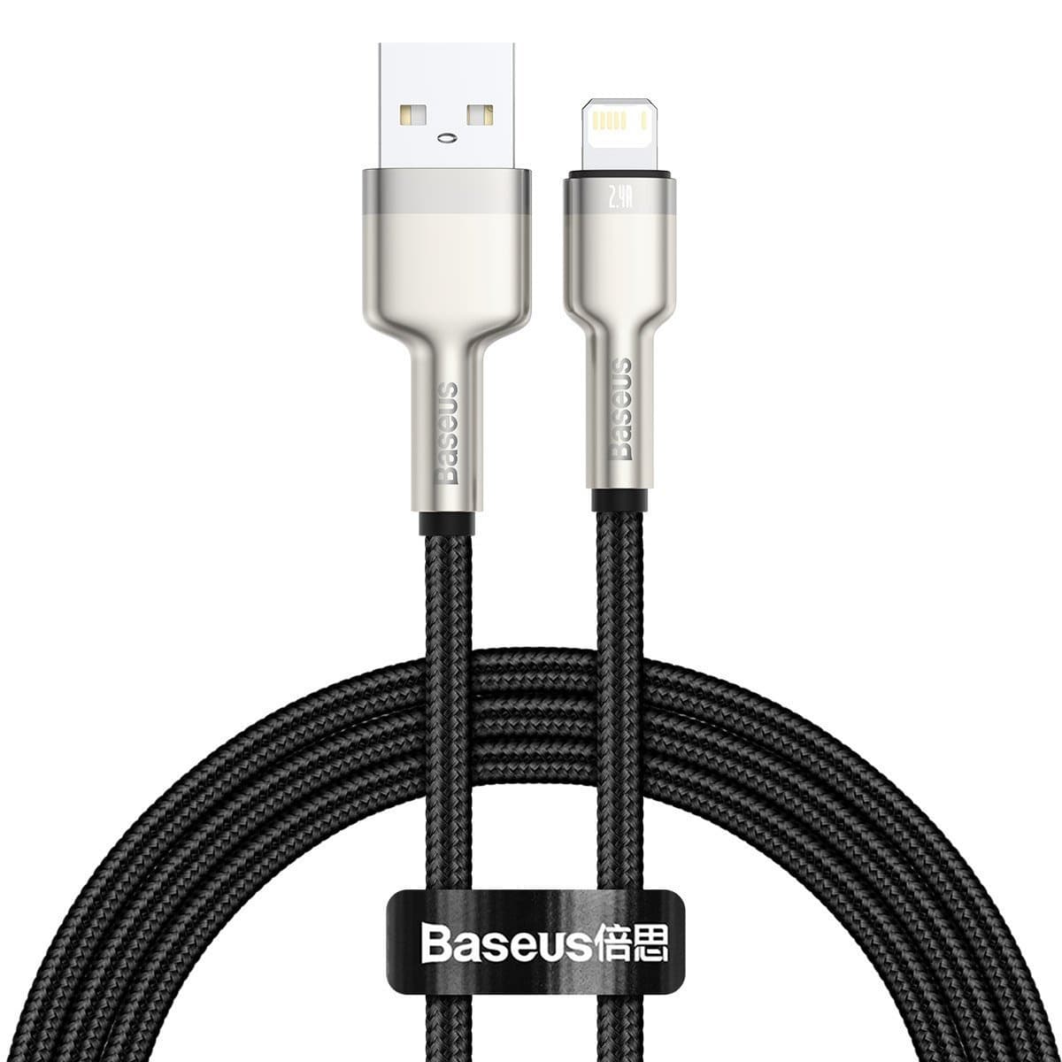 Baseus Cafule Kabel USB za Lightning, 2.4A, 1m (črn) 2