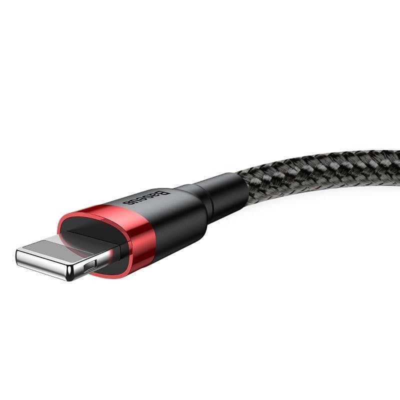Baseus Cafule USB Lightning kabel 1.5A, 2m (črn+rdeč) 4
