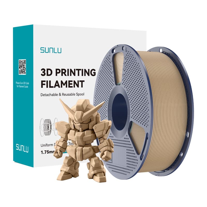 Sunlu PLA+ 2.0 filament, hrastov, 1.75 mm