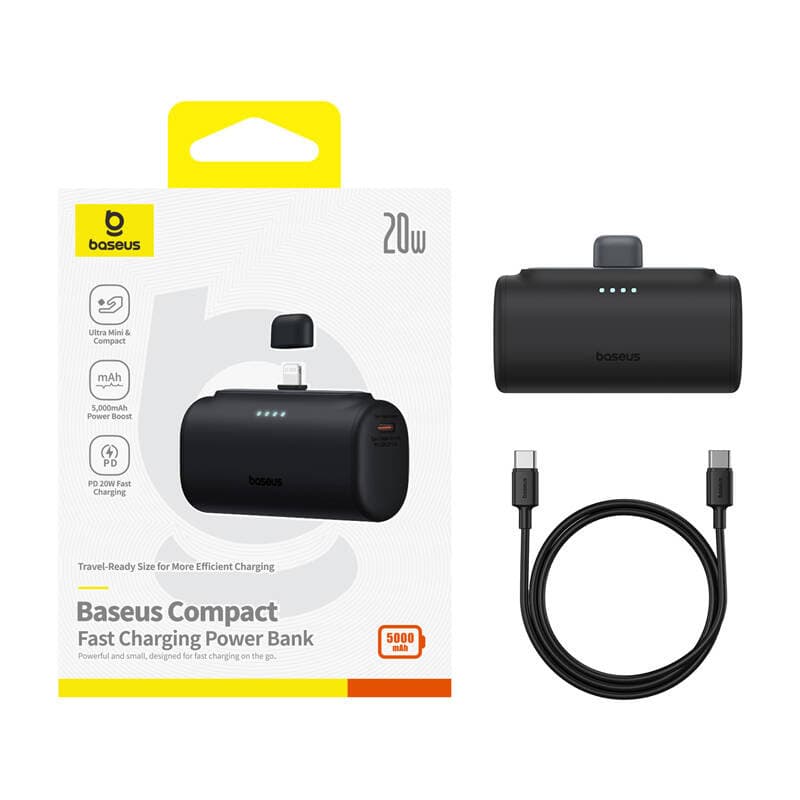 Baseus OS Compact IP Powerbank 5000mAh 20W (črna) 8