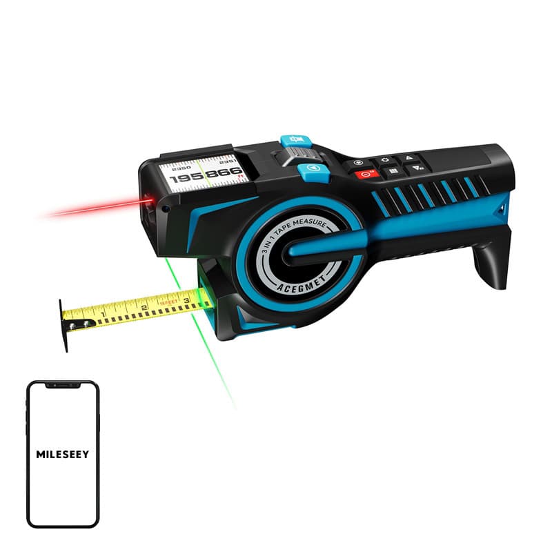 Mileseey DTX 10 laserski merilnik z 100m merilnim trakom