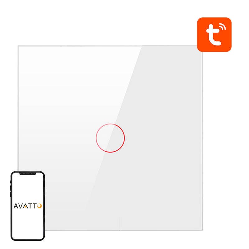 Pametno stikalo ZigBee Avatto ZTS02-EU-W1 1S TUYA (belo)