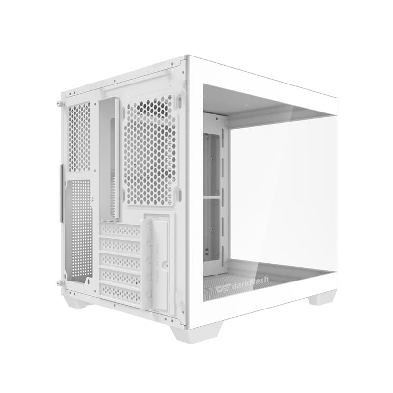 Darkflash C275P računalniško ohišje brez ventilatorjev (Bela) 2