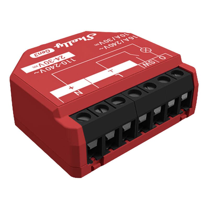 Shelly 1PM Gen3 krmilnik z merjenjem energije, WiFi/Bluetooth