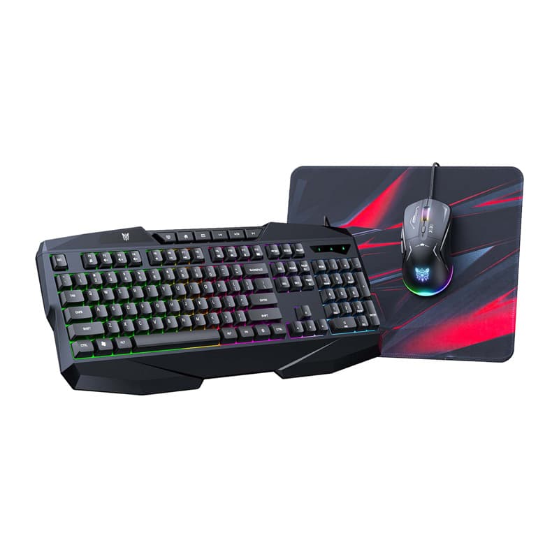 Onikuma TZ3006 3-v-1 gaming set: tipkovnica, miška, podloga