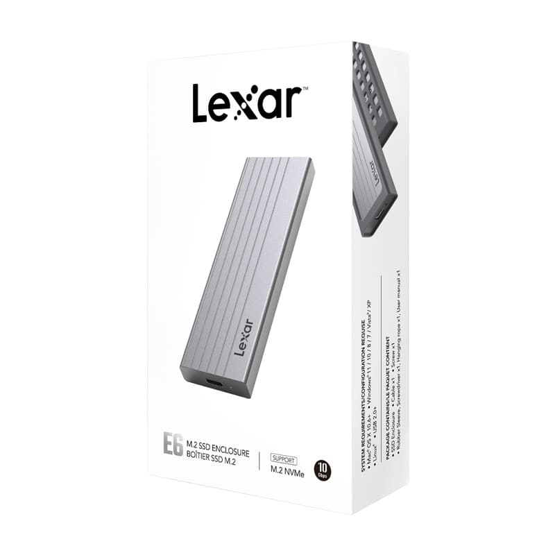 Ohišje za SSD/M.2 pogon Lexar LPAE06N, 10Gbps 6
