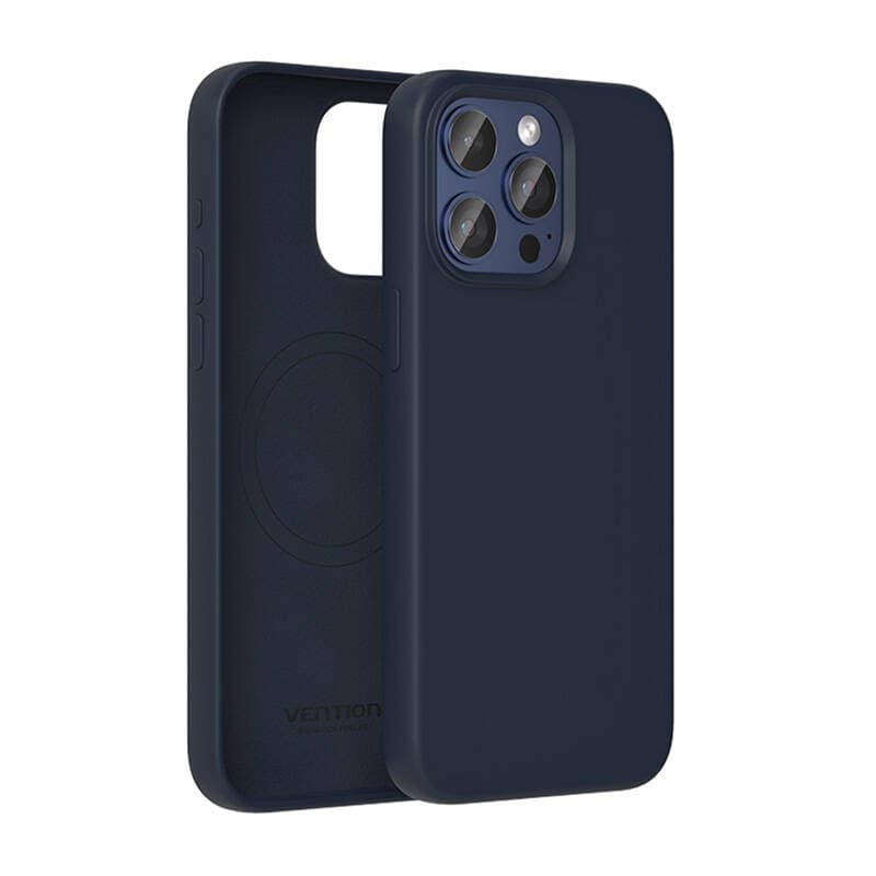 Vention KUFL0-30 silikonski ovitek za iPhone 15 Pro (modra) 2