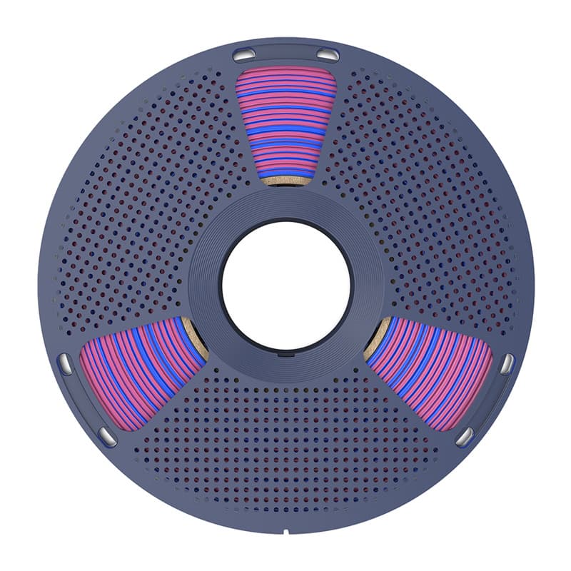 Sunlu PLA+ Silk Dvobarvni filament (rdeča in modra) 3