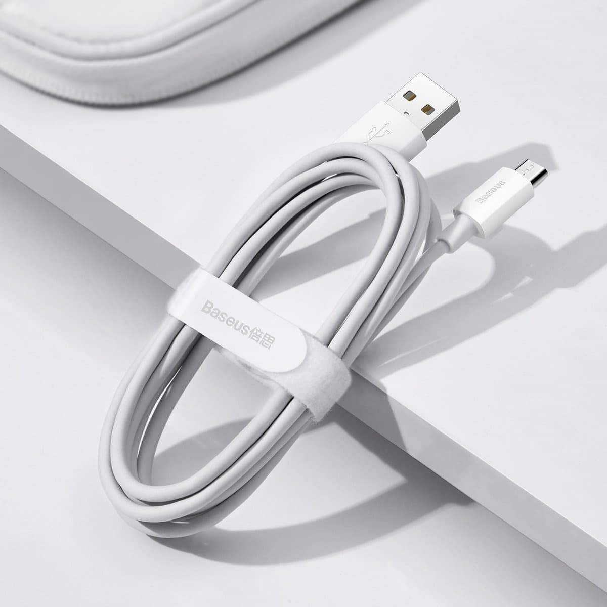 Baseus USB na Micro USB polnilni kabel 1.5m, 2.1A (2 kosa/set), bel 8