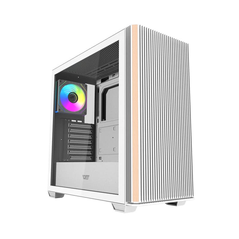 Darkflash DS900WS računalniško ohišje (belo) + 4 ARGB ventilatorji