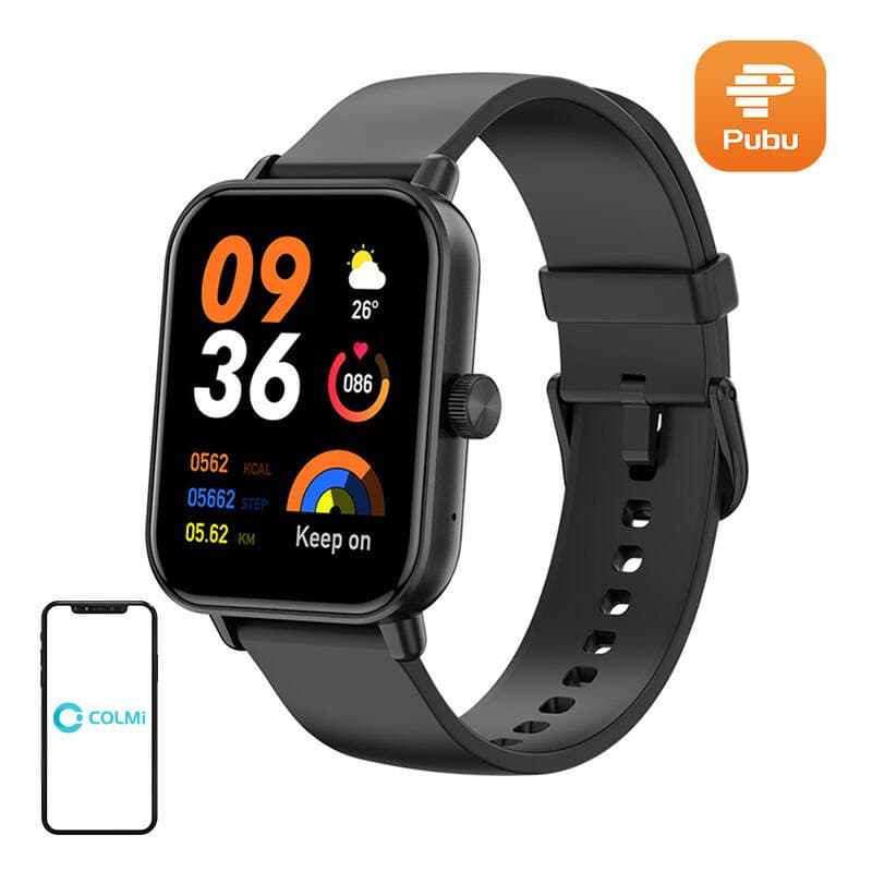 Pametna ura Colmi P81 (Črna), 1.9" HD, Srčni utrip, SpO2