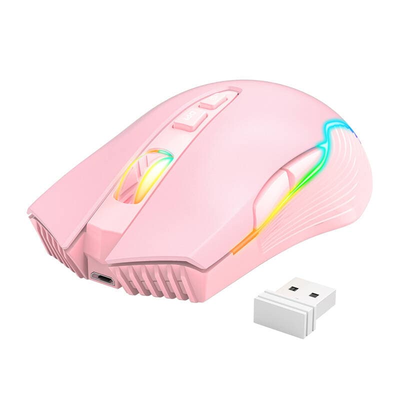 Brezžična gaming miška ONIKUMA CW905 Pink, 2.4G 2