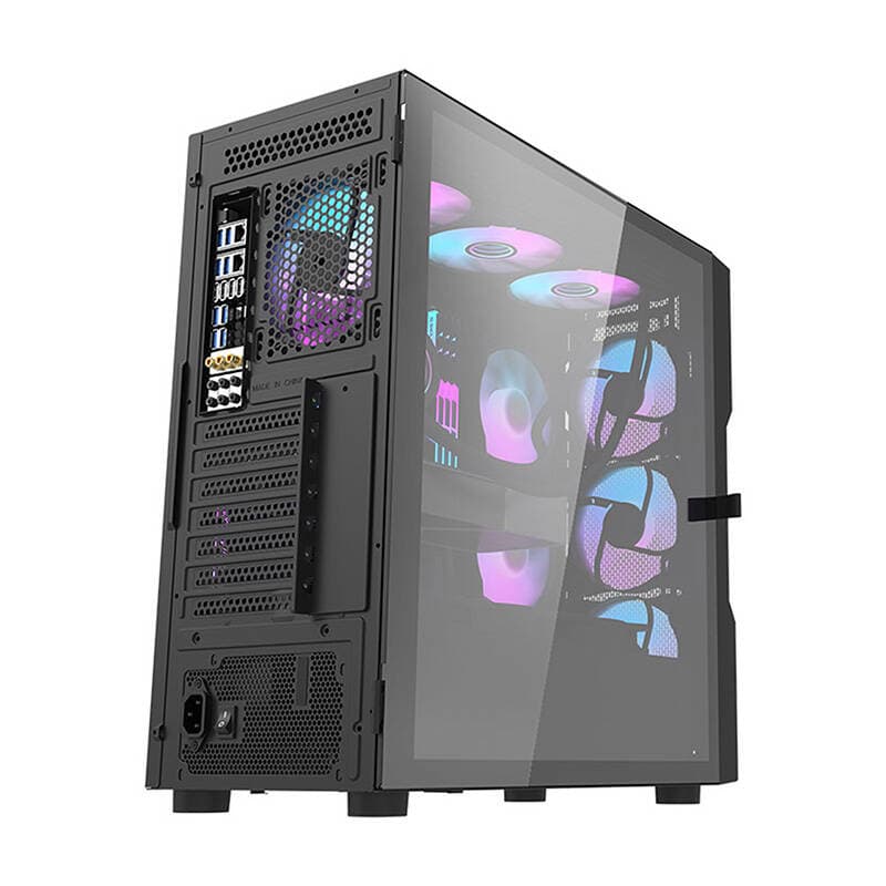 Računalniško ohišje darkFlash DK431 Mesh (črno) + 4 ARGB ventilatorji 5