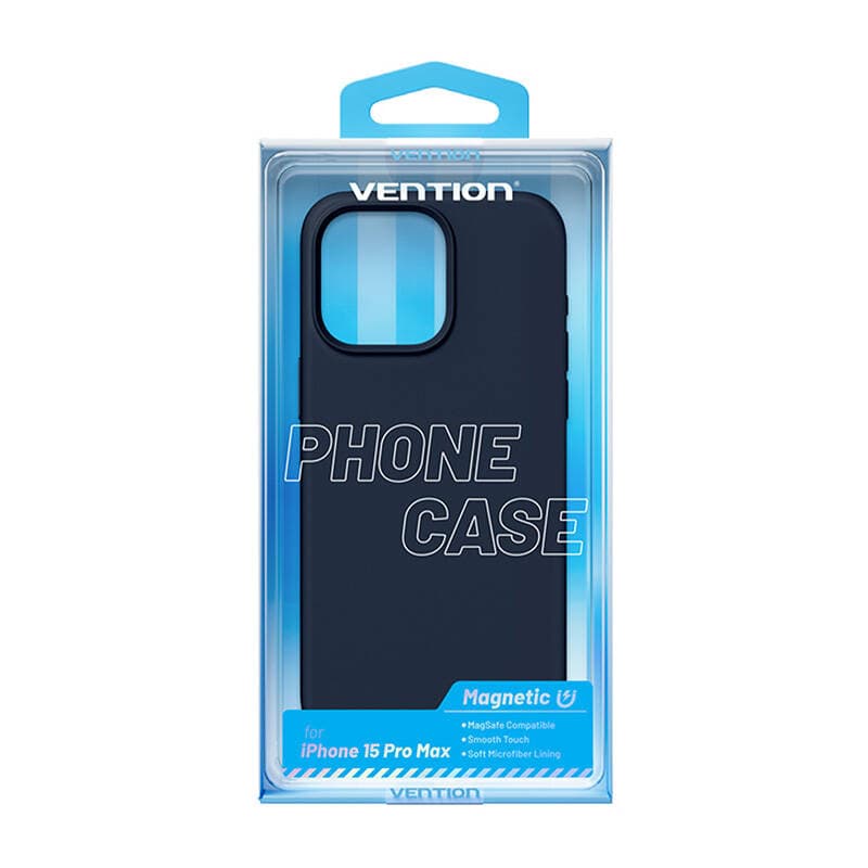 Vention KUFL0-40 silikonski ovitek za iPhone 15 Pro Max (modra) 4