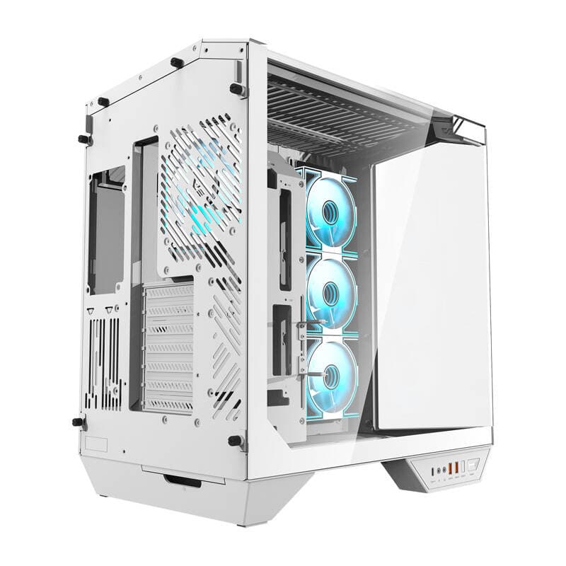 Računalniško ohišje Darkflash DY470 (belo) + 4 ventilatorji 6