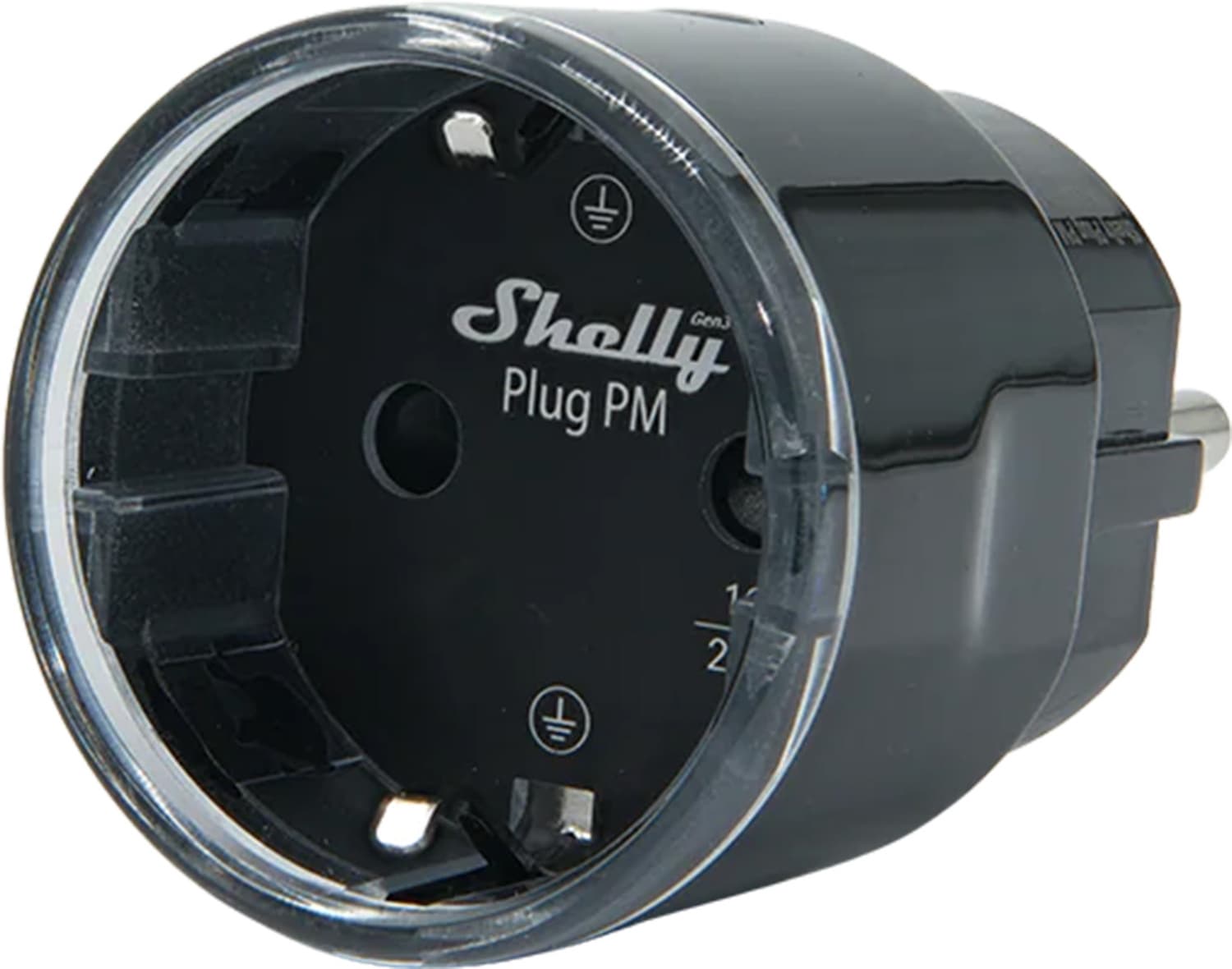 Pametna vtičnica Shelly Plug PM Gen3 Matter, 13A (črna)