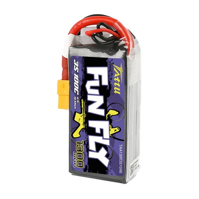 Baterija Tattu Funfly 1300mAh 11,1V 100C 3S1P XT60 4