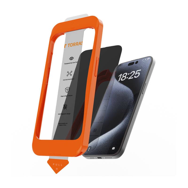 Torras Install Master kaljeno steklo za iPhone 16 Plus
