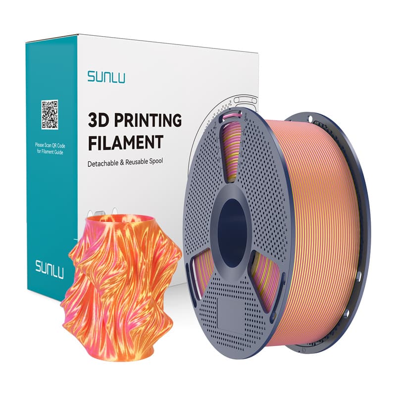Sunlu PLA+ Silk Dvobarvni filament (roza in zlata)