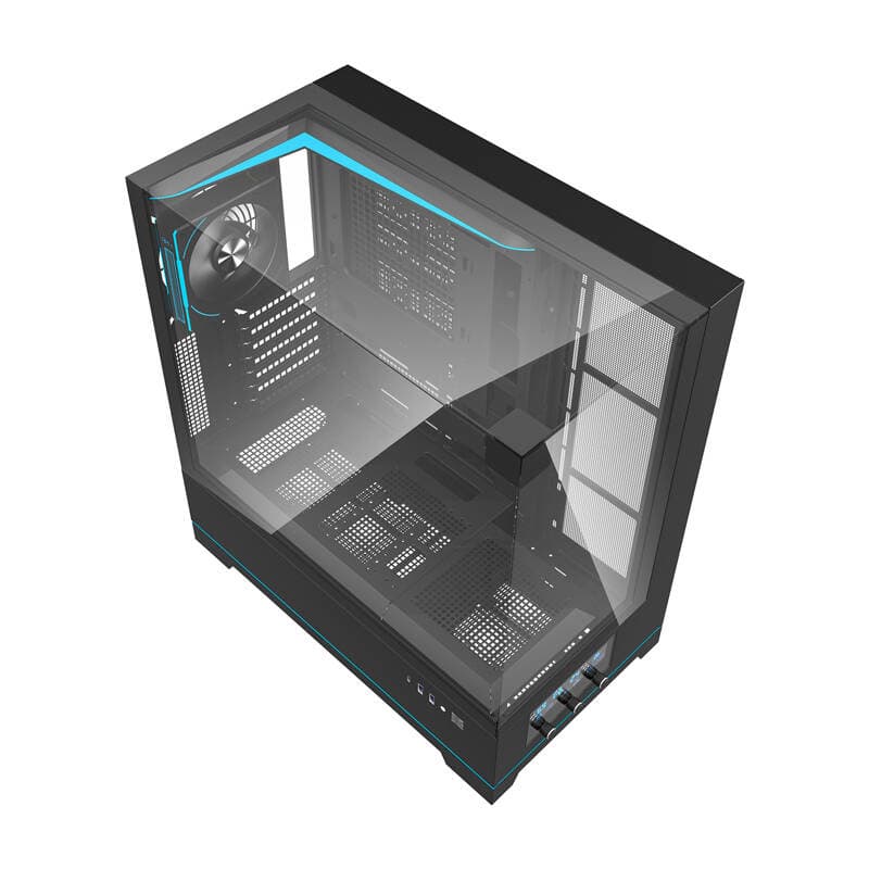 Računalniško ohišje Darkflash DY450 PRO (črno) + 1 ventilator 6
