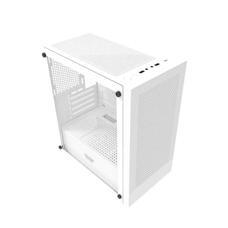 Darkflash M305 računalniško ohišje brez ventilatorjev (Bela) 7