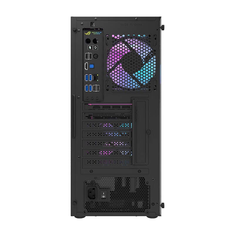 Računalniško ohišje Darkflash DK351 (črno) + 4 RGB ventilatorji 3