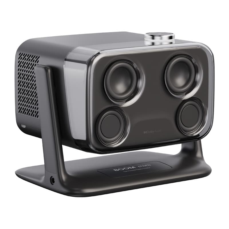 Aurzen Boom Mini črni projektor, Full HD, Google TV 4