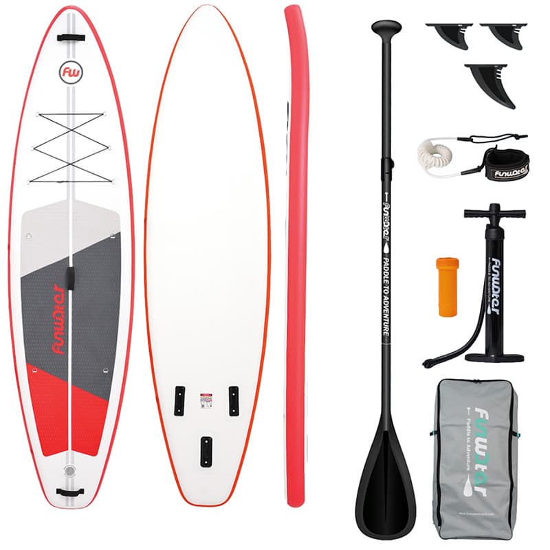 FunWater SUP deska SUPFW69C 3,35m (rdeče-bela)