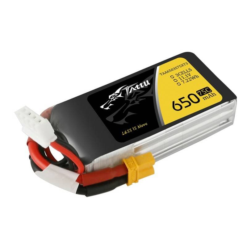 Tattu baterija 650mAh 11.1V 75C 3S1P XT30 2